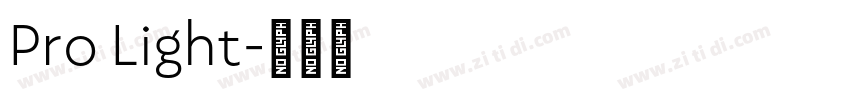 Pro Light字体转换